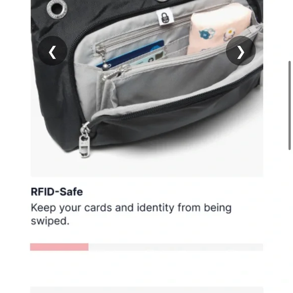 Secured Anti- left Baggallini Crossbody Bag - Picture 3 of 16